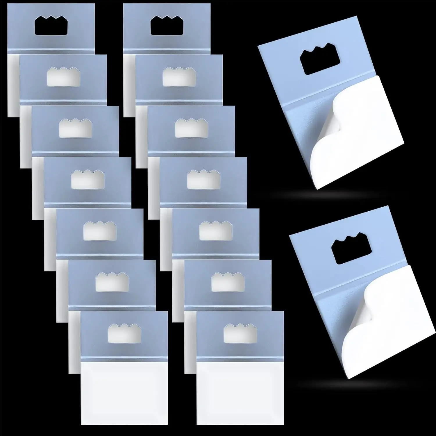 10 Pack Adhesive Picture Hangers for Foamboard, Plastic Sawtooth Hangers, No Nail Wall MountGift