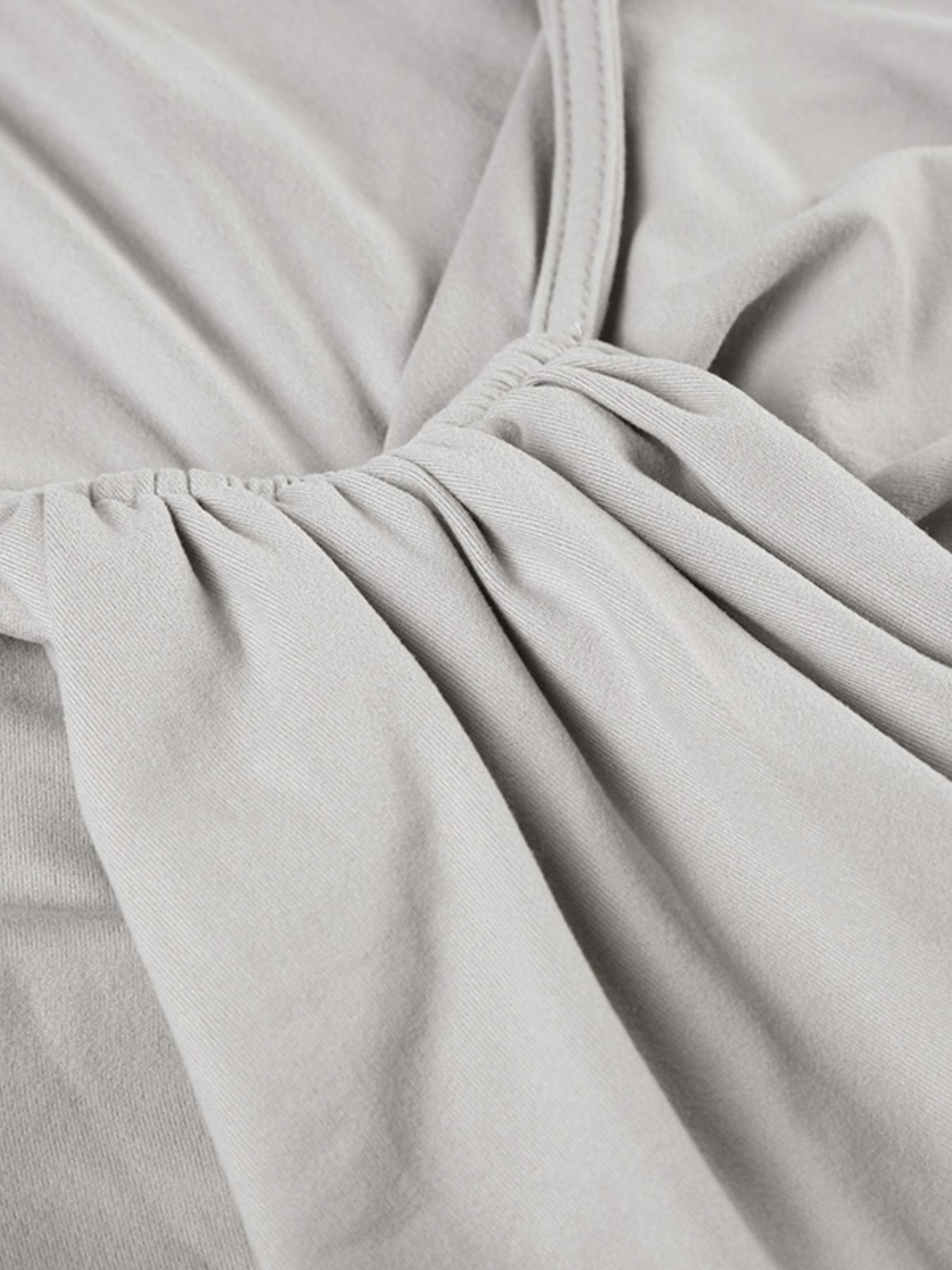 Women's Plain Twist Ruched Cut Out Tank Dress, Sexy U-Neck Sleeveless Fitted Formal Maxi Dress for Evening, Party, Club & Dating, Ladies' Clothes for All Seasons