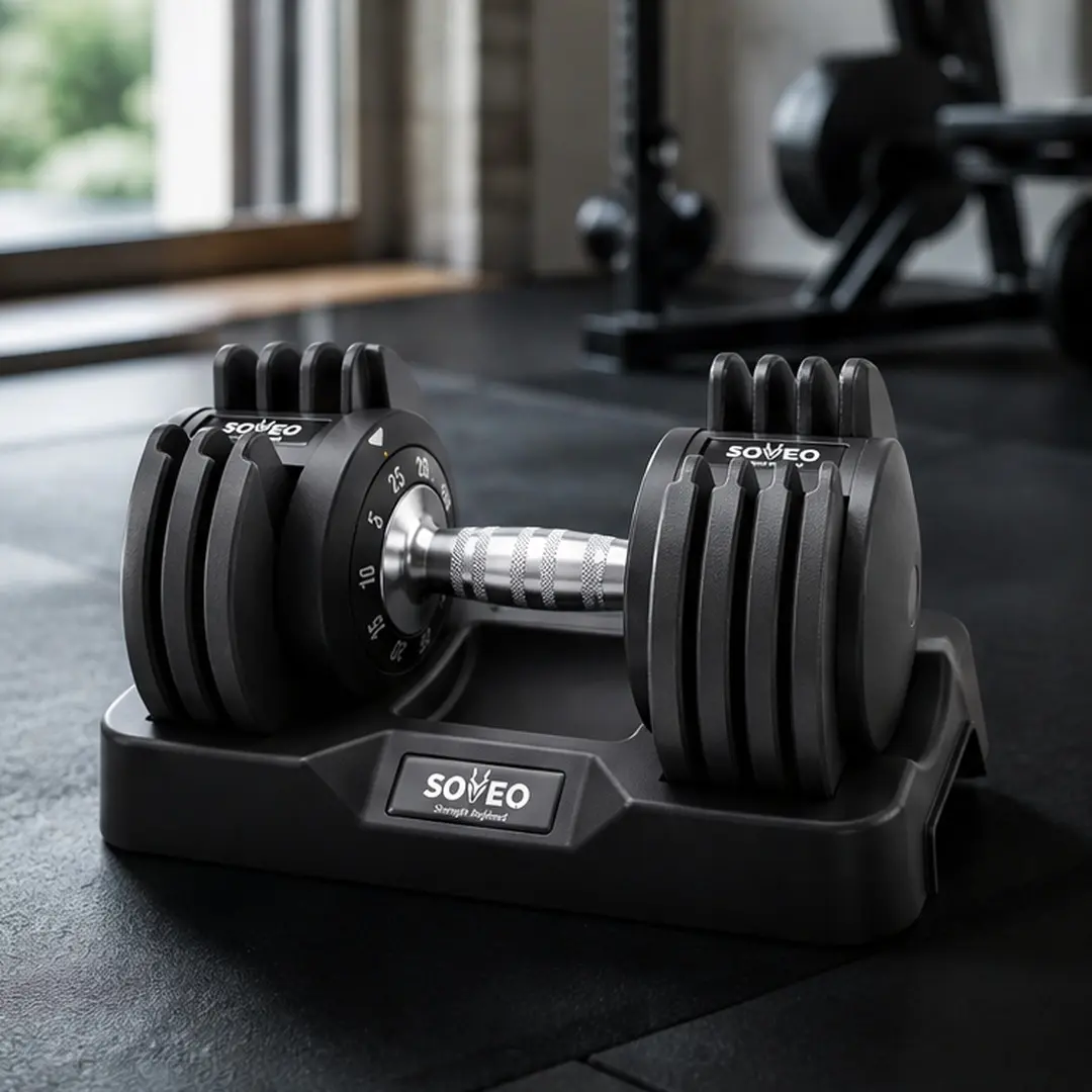 ARCH Adjustable Dumbbell Set 10-in-1 25LB/55LB Pair with Lock System Fast 1 Sec Adjustment Non-Slip Metal Grip Storage Tray Home Gym Workout Weights for Men Women Strength Training, Black Color Options, Iron Material, Product Dimensions: 7.90 W x