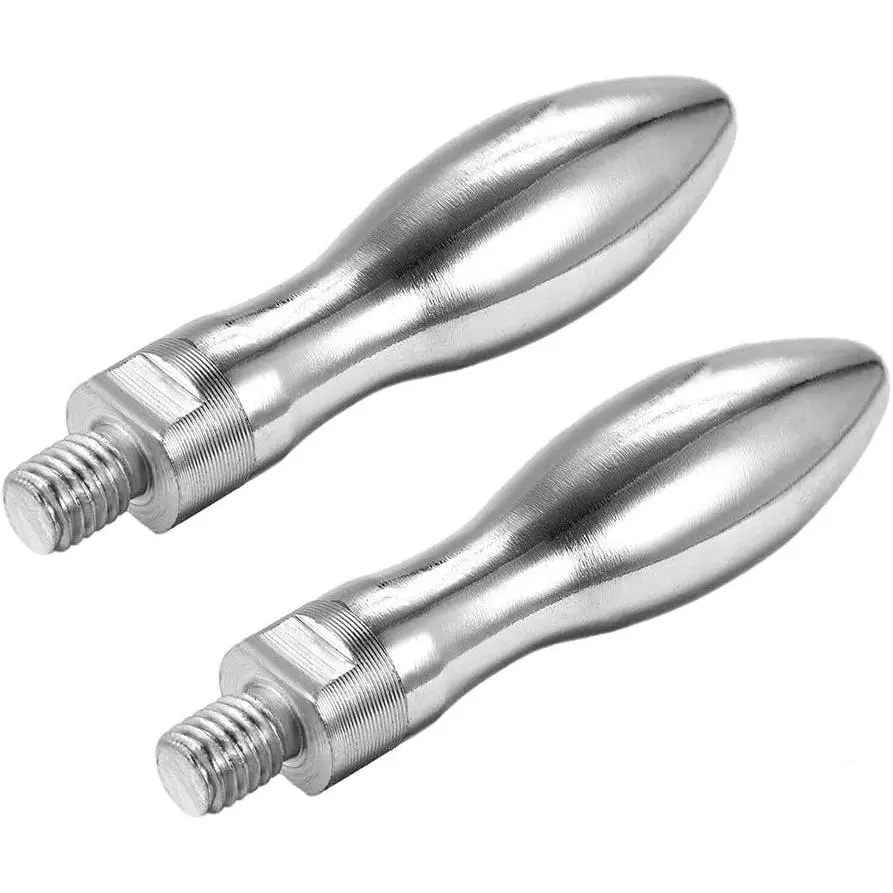 Clamping Handles Screw Knobs Handle M10 x 12mm Threaded Steel Revolving Handle Grip 2 count