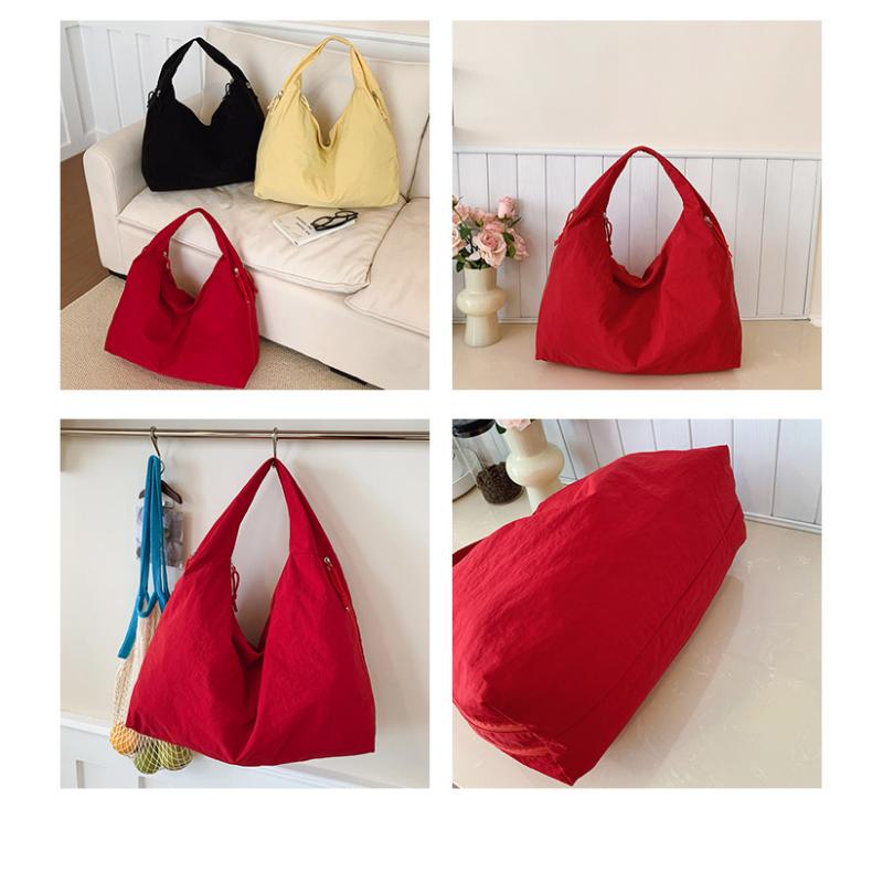 Large Capacity Popular Temperament Armpit Bag Nylon Cloth Shoulder Retro Handbag For Women