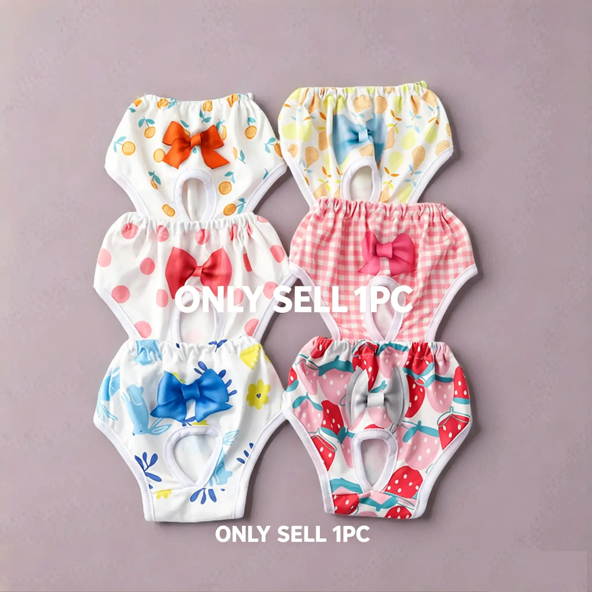 Pet Diapers, Pet Clothing, Dog Diapers, Dog Printed Cute Diapers, Puppy Diapers