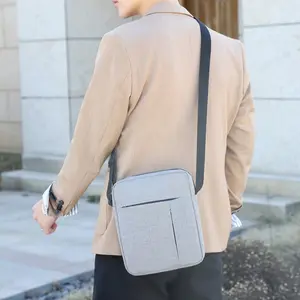 2026 men's shoulder diagonal bag small square bag crossbody shoulder bag code packet of the released version wear-resistant durable business commuting