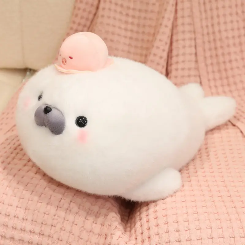 Seal Series Pillow, Soft Plush Sleep Cushion, Sofa Bed Decorative Item, Seal Shape, Casual Style, Extra Soft Fluffy, Comfortable and Cozy, Soft Cuddly Gift