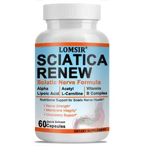Sciatic Renew Capsules - Sciatic Nerve Health Support Supplement - Nerve Support Formula with Acetyl L-Carnitine, Vitamin B Complex, Alpha Lipoic Acid - 60 Capsules