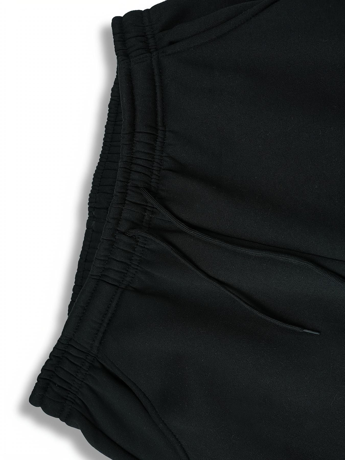 Men's New York Printed Hoodie Sportswear Set - Polyester Sportswear Set with Pocket, Long Sleeve, Loose Style, Knitted Fabric, Autumn/Winter, Slightly Elastic