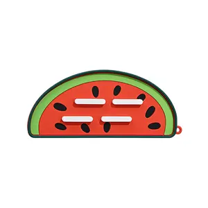Cute watermelon and carrot shaped pot lid holder serves as multifunctional heat insulation mat and cutting board rack.This practical counter draining pad drains residual water rapidly, works as pan coaster, pot rest and dish holder