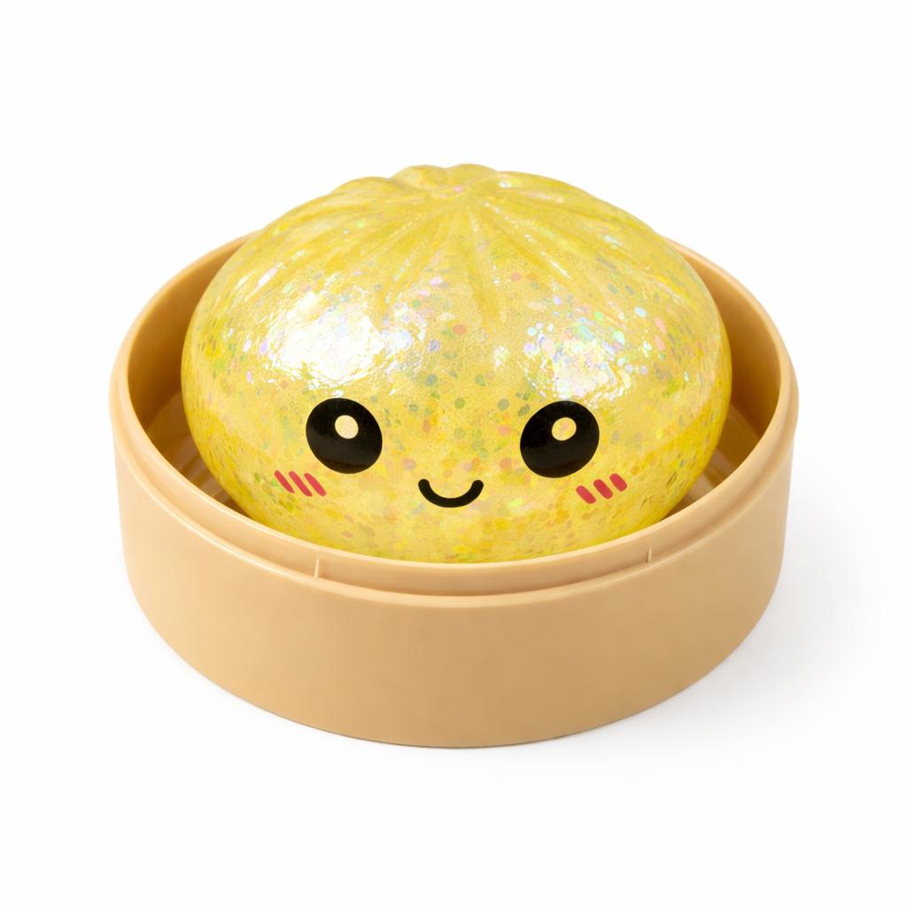 Soft TPR Extra Large Dumpling Squishy, Random Style Stress Relief Toy, Great Valentine Easter Holiday Gift for Kids