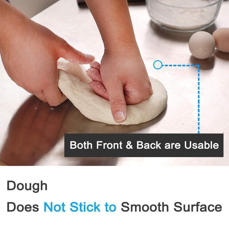 Titanium Metal Cutting Board 40x30cm/40x50cm/40x60cm Durable Large Kitchen Chopping Block for Meat Fruit Vegetables Baking Easy Clean Daily Use