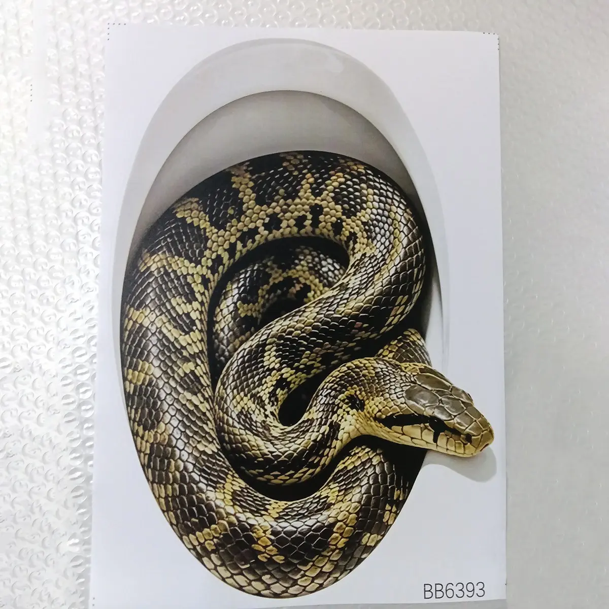 Creative Realistic Snake Toilet Hole Sticker, Fun Horror Toilet Decoration, Self-Adhesive Wall Decal, Durable PVC Bathroom Decor, Bathroom Accessories