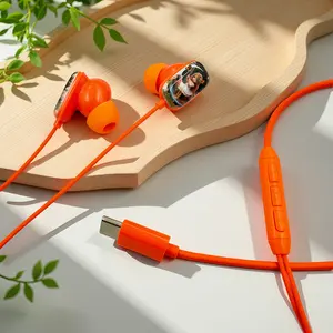 These Adorable Wired Headphones Feature a 2D Flat Print Design And Come in Four Trendy Colors. They Include a Built-In HD Microphone, Buttons for Adjusting Songs And Volume