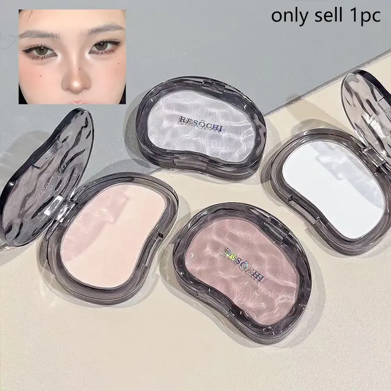 Matte Highlighting Powder, 3 Shades Available, Fine Smooth Texture, Brightens Nose Bridge, Brow Bone & Mid-Face, Natural Matte Finish for Daily Makeup, Makeup Highlighter