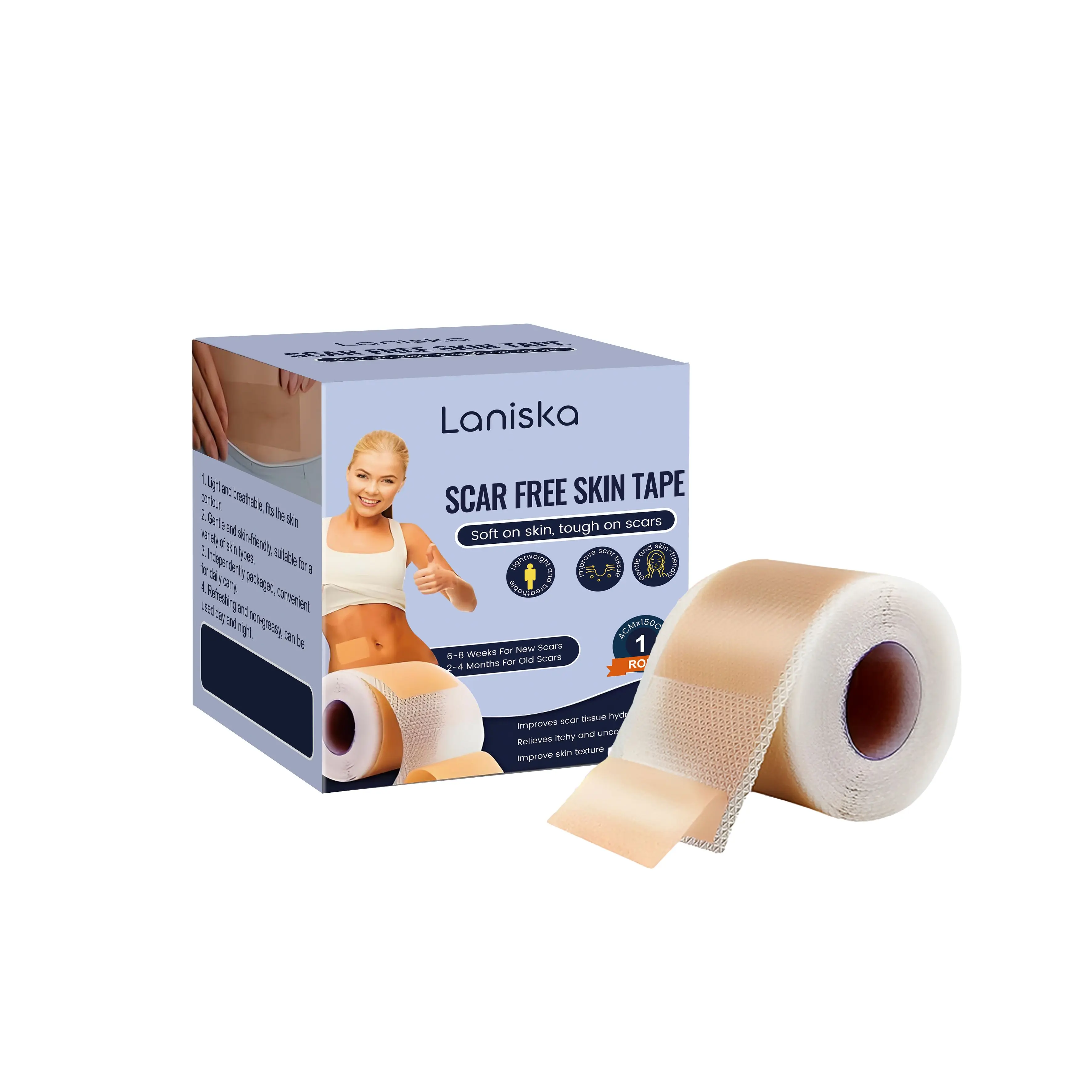 Laniska Silicone Skin Care Patches – gently cares for skin daily with a breathable, comfortable, and skin-friendly design for a smooth appearance.