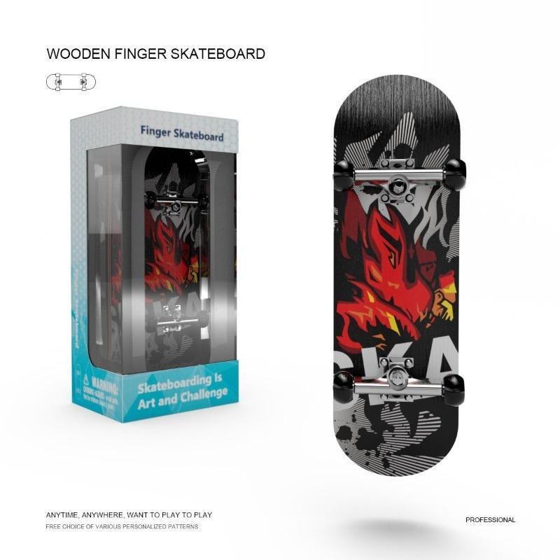 SleekHush Portable Fingerboard - "Pocket Rocket" for Daily Trick Practice, Ideal Skatepark Alternative, Start Shredding Anytime Anywhere