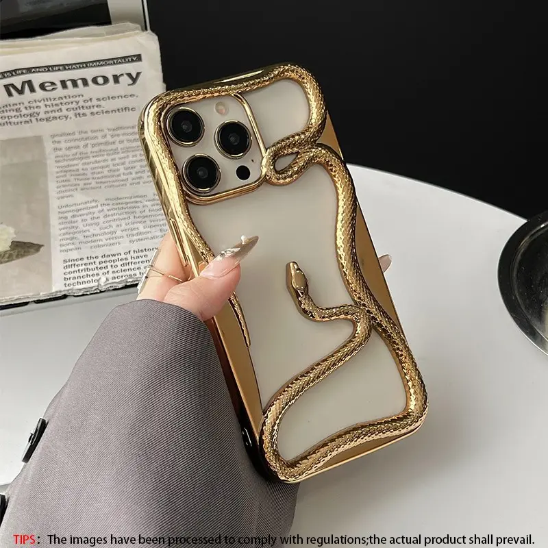 Snake Design Phone Case, Anti-drop Cellphone Protective Case, Shockproof Mobile Phone Cover, Durable Smartphone Cover for iPhone 11 12 13 14 15 16 17Air 1 17 18 Pro Max, Casing