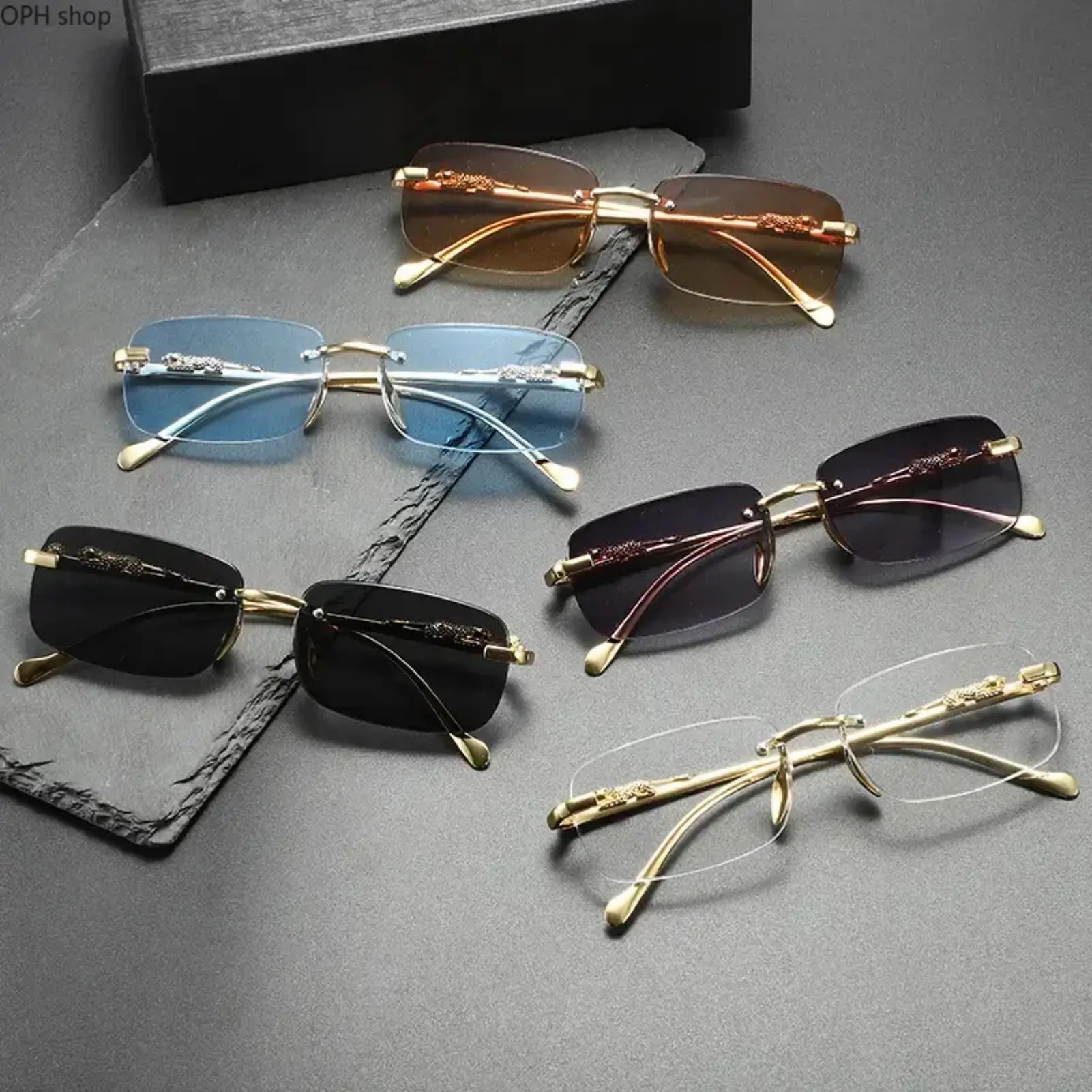 Unisex 2025 Trending Rectangle Polarized Sunglasses - Full-Rim Fashion Style, UV Protection, Lightweight Nylon Frame, Metal Temple, Anti-Glare Outdoor Eyewear for Men-Women, Ideal for Driving, Beach Use