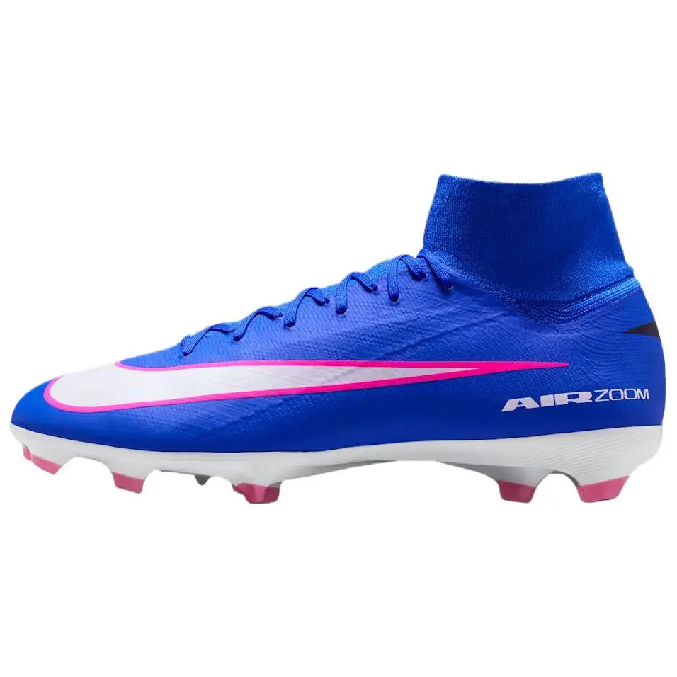 Nike Zoom Mercurial Superfly 10 Pro FG 'Racer Blue' HF9433-446, Lace-Up, Logo