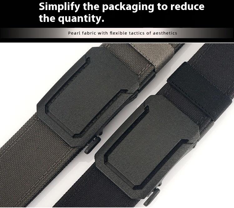 Belt 1.75" Stretch Ratchet Nylon Belt Reinforced Buckle Sport Belts CCW Belts, men's and women's tactical belt, outdoor hunting tactical belt, tactical automatic buckle men's belt