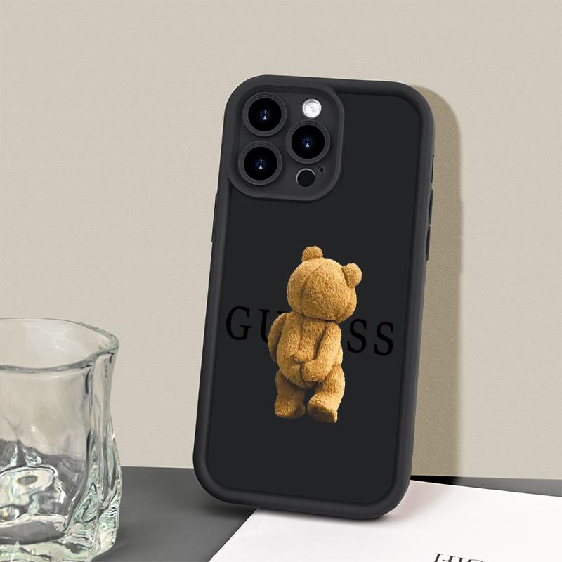 Phone Case - Cartoon Bear Design Mobile Phone Case, Enhanced for Shock Resistance And Drop Protection, Unisex, Compatible with for iPhone 17 E Air Pro ProMax iPhone16 15 14 Plus 13 12 Mini 11 X XS XR, Ideal for All Users