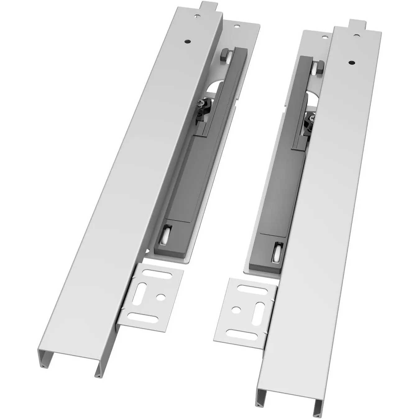 #BK54 14" Undermount Drawer Slide, Soft Close | Bottom Mounted & Bottom Support, 88 lb Load Capacity, 3-Fold Full Extension, Non-Detachable, 1 Pair (2-Pack)