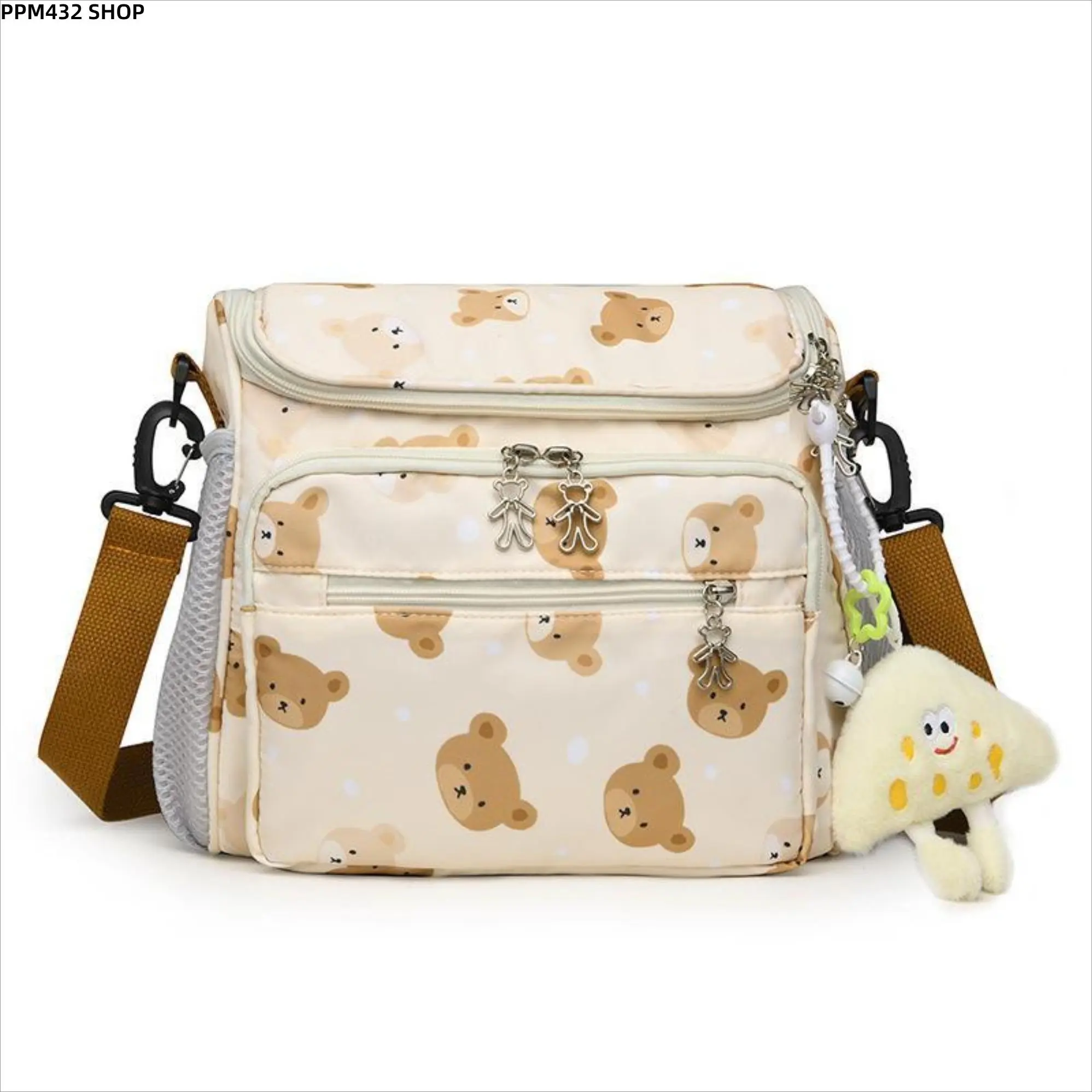 Women's Large-Capacity Multifunctional Diaper Bag Tote, Casual Crossbody Shoulder Bag with Multiple Pockets for Stroller Travel & Daily Outings