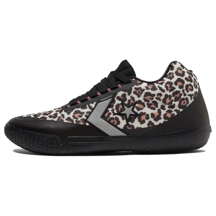 Converse All Star BB Evo Leopard Print Round-Toe Lace-Up Low-Top Performance Basketball Shoes Unisex Verifiable, with credentials and supporting global authentication