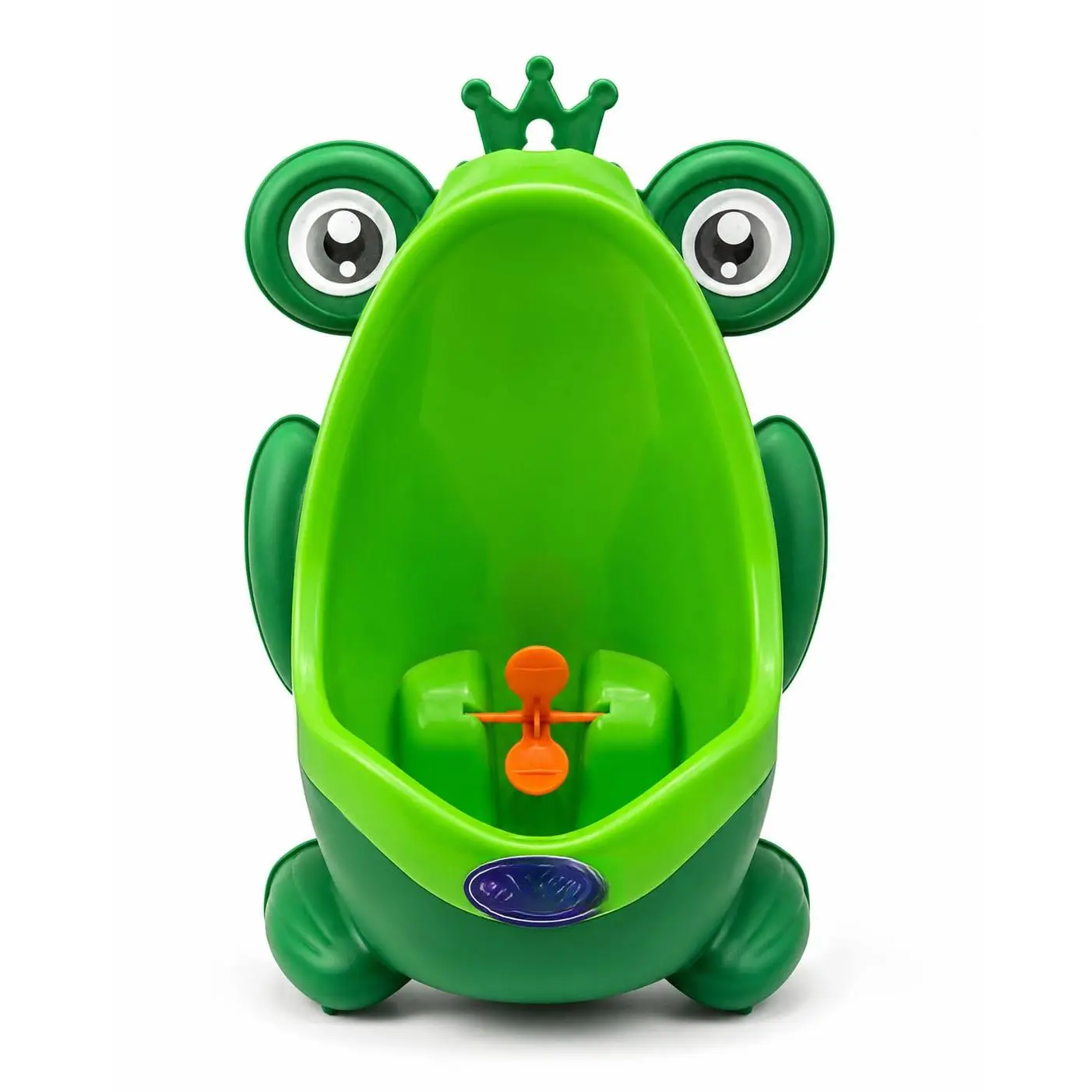 AOMOMO Crownfrog Toddler Boys' Urinal - 0-3 Years Potty Training Urinal with Funny Frog Aiming Target, New Model, Funny Aiming Target