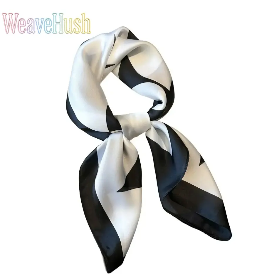 Women's Scarf, Soft Polyester Wrap with Geometric Print, Lightweight Square Shawl for All-Season Daily Wear, Machine Washable, Women's Clothes, Female, All Seasons