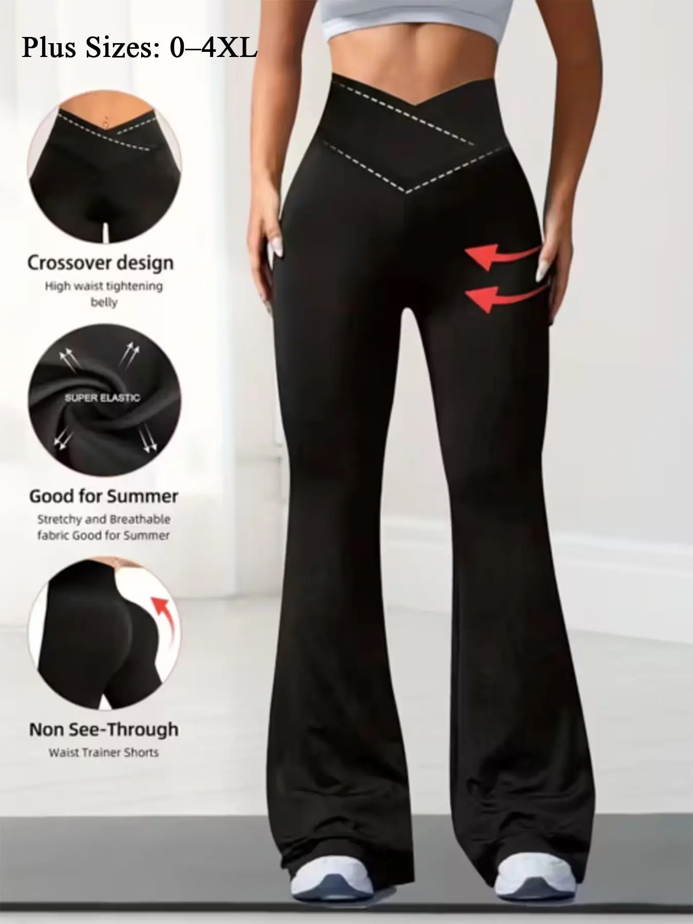 Super Soft Criss-Cross Stretch Leggings, Minimalist High Waist Commute & Yoga Leggings, Sexy Casual Sports Leggings, Butt Lifting Design, Butt Shaping Leggings