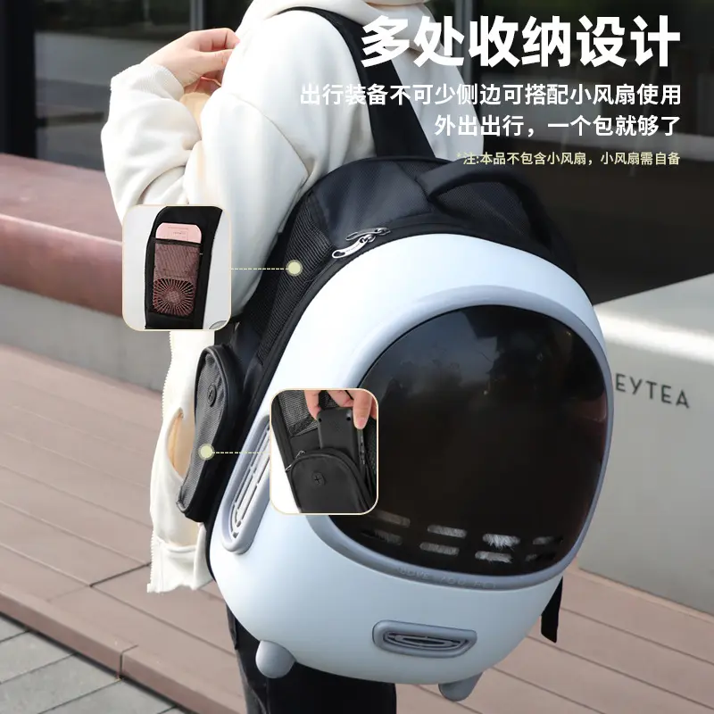 Portable Breathable Cat Carrier Backpack with Tinted Window