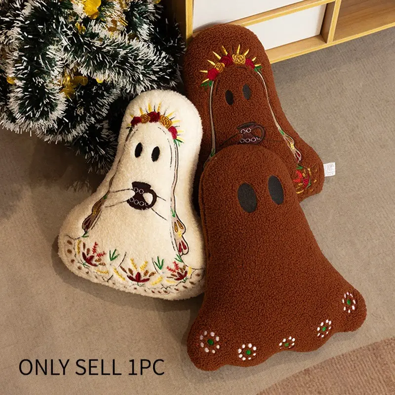 Halloween Ghost Pillow, Soft Sleep Cushion, Decorative Cushion, Sofa Bed Decor, Halloween Theme, Comfortable Lounge Pillow, Perfect for Festive Season, Soft Cushions