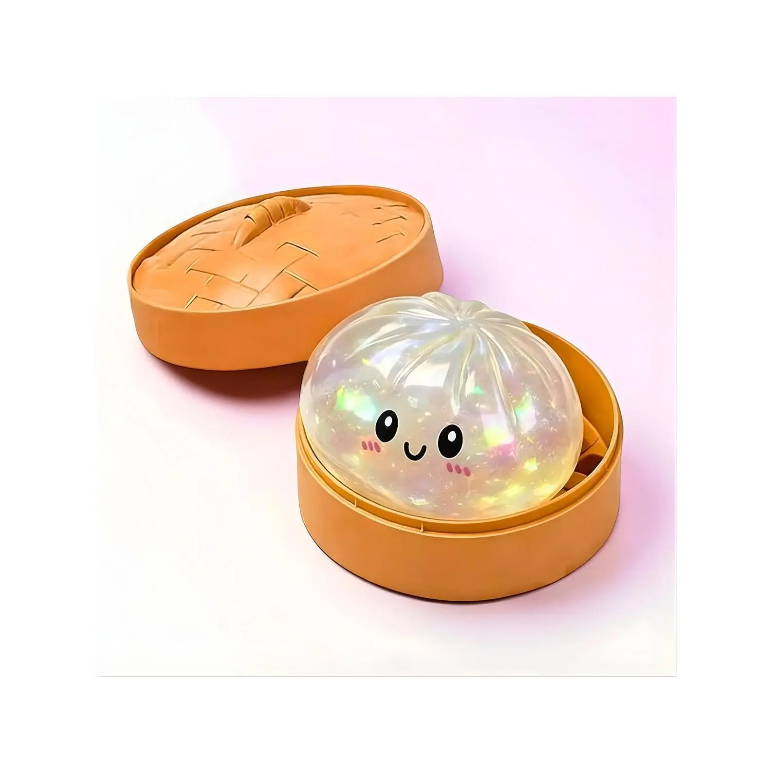 Glitter Dumpling Squishy, Sensory Fidget Toys, Squeeze Toy
