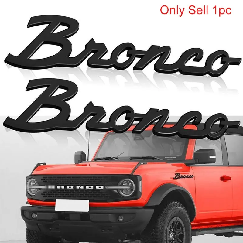 3D Decals Emblems Fender Side Sticker Tail Label Letters Badge Accessories For Ford Bronco Sport ST RS STLine Focus MK2 MK3 MK4 Mustang GT SHELBY Mondeo Truck Letter Decoration Car Accessories