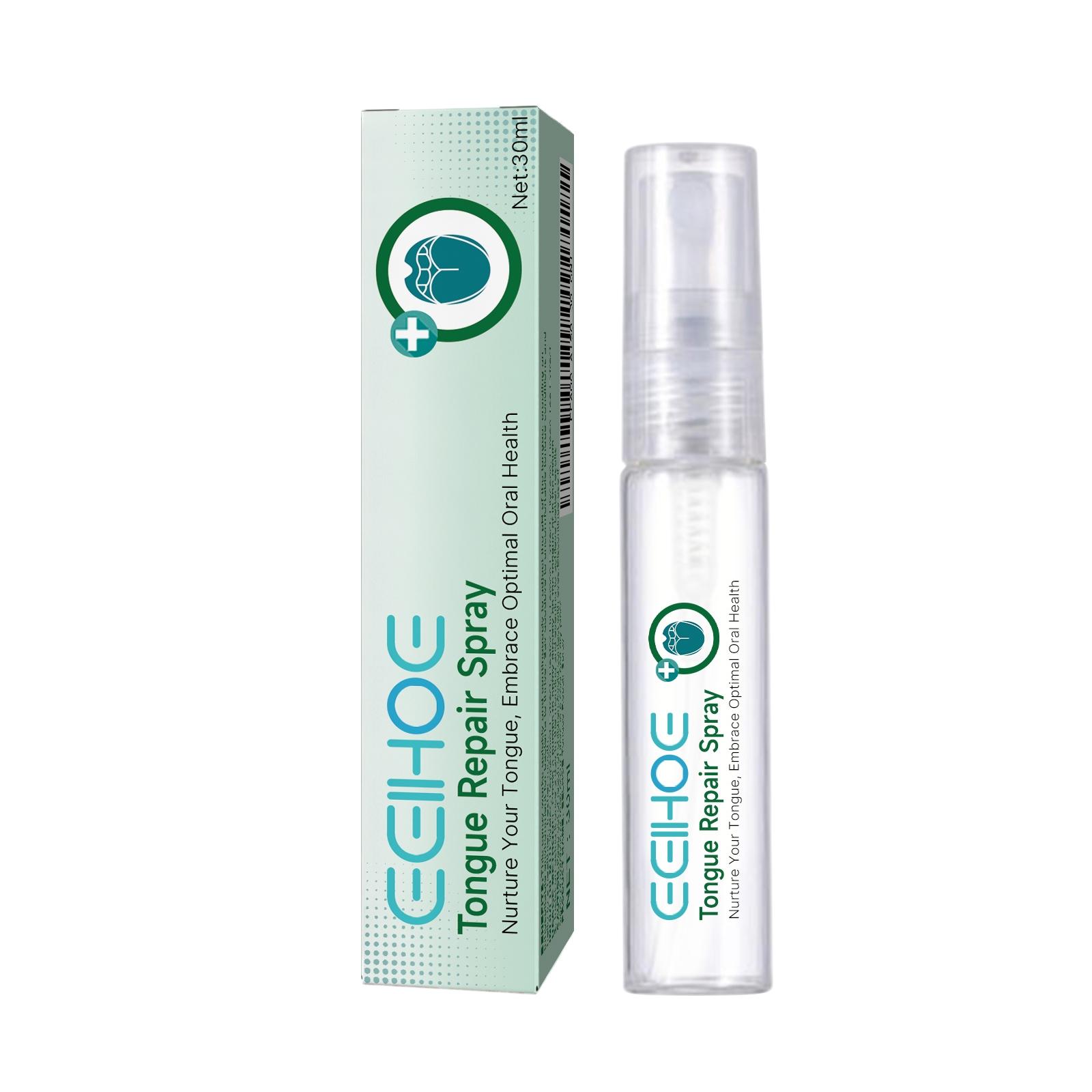 Oral Care Spray, Repair Tongue Coating,Relieve Dry Cracked Swollen Tongue,Tongue Care Spray, Oral HealthMaintenance