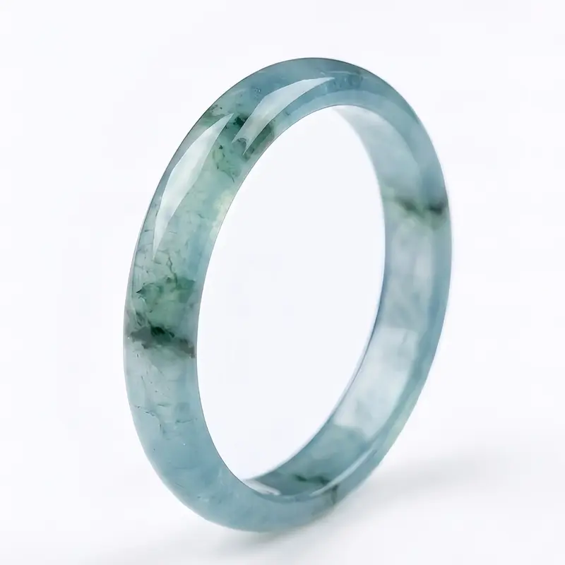 3mm Thin Jade Style Stackable Blue Green Natural Stone Band Fengshui Lucky Finger Ring for Women, 1pc Real Gemstone Wedding Band, Hypoallergenic Delicate Jewelry, Ideal Good Luck Gift for Her, US Size 4-12