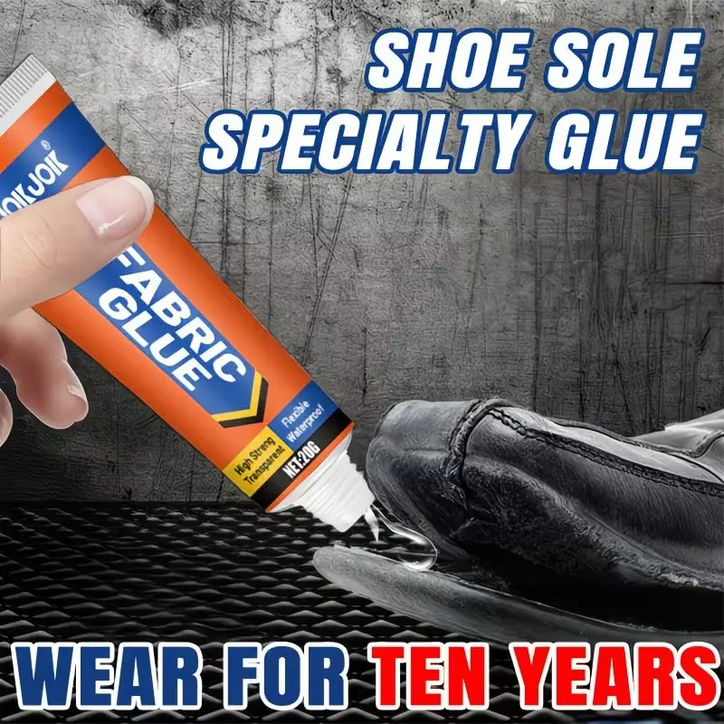 Strong Fabric Repair Glue, Super Strong Adhesion, Invisible and Washable, Ideal for Jeans, Clothes, Furniture, Shoes, Fast-Drying and Flexible, Jokjok Brand
