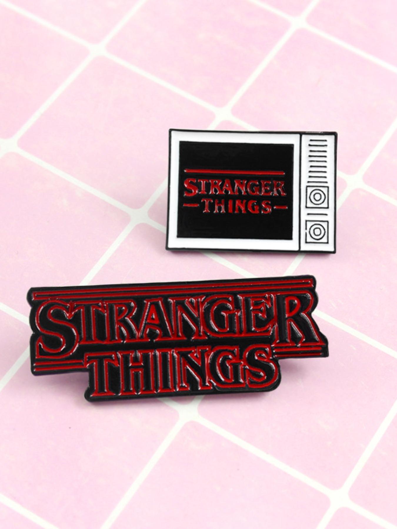 Stranger Things Enamel Pin Set – Officially Inspired Demogorgon & Eleven Poster Pins, Collectible Netflix Fan Merch, Perfect Gift for Halloween, Christmas & Season 5 Premiere