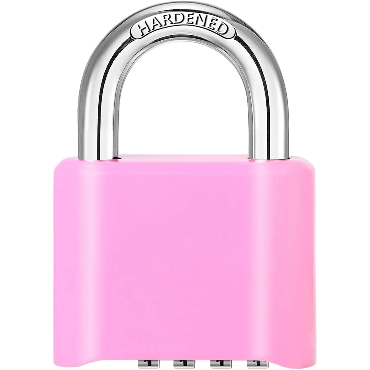 4-Digit Combination Lock Outdoor Padlock - Heavy Duty, Pick Resistant, Weatherproof with Hardened Steel Shackle for Gym Locker, Shed (1Pc) Combo Lock