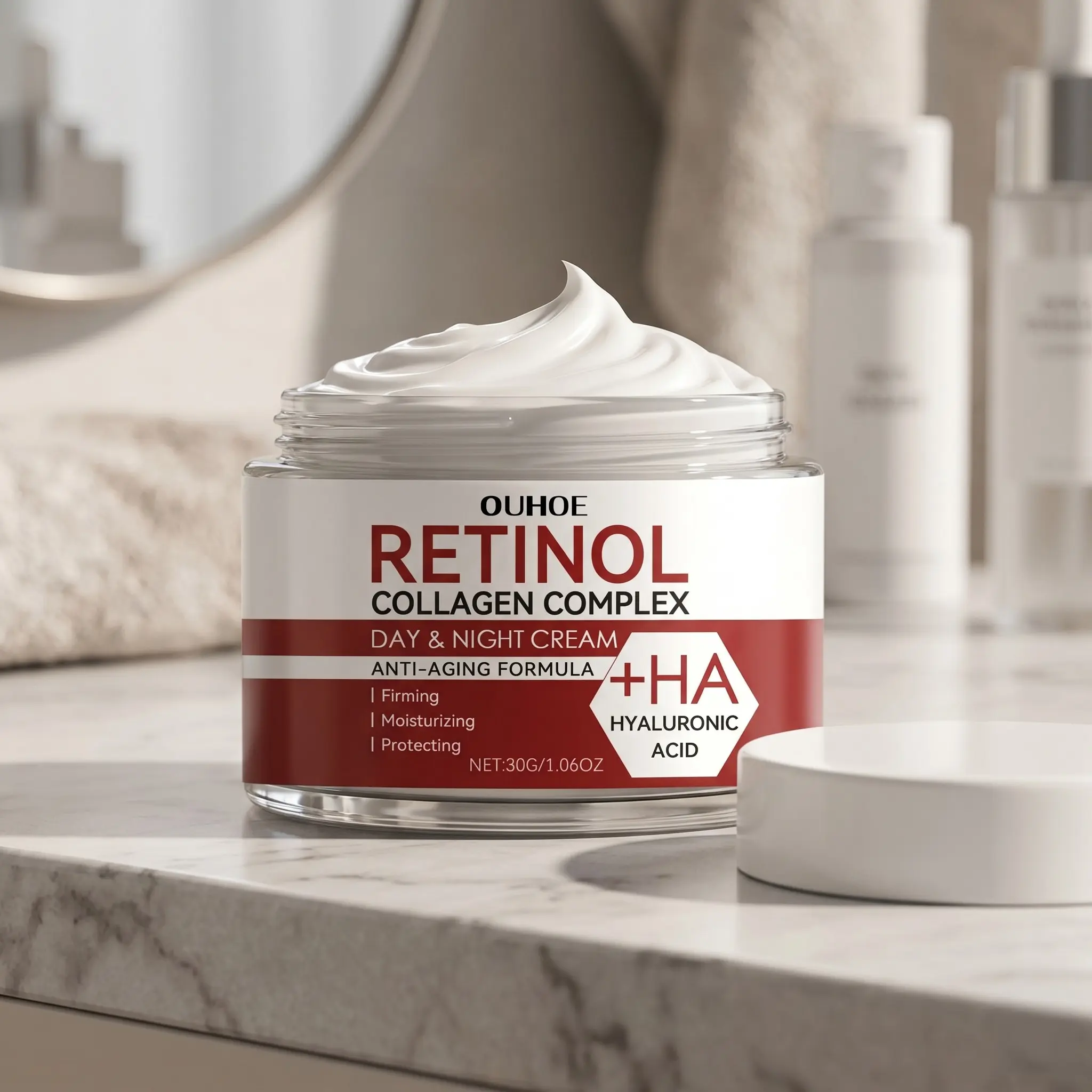 Retinol Moisturizing Face Cream, Hydrating and Nourishing, Reduces Fine Lines, Anti Aging Formula, Daily Skincare, Available Every Day