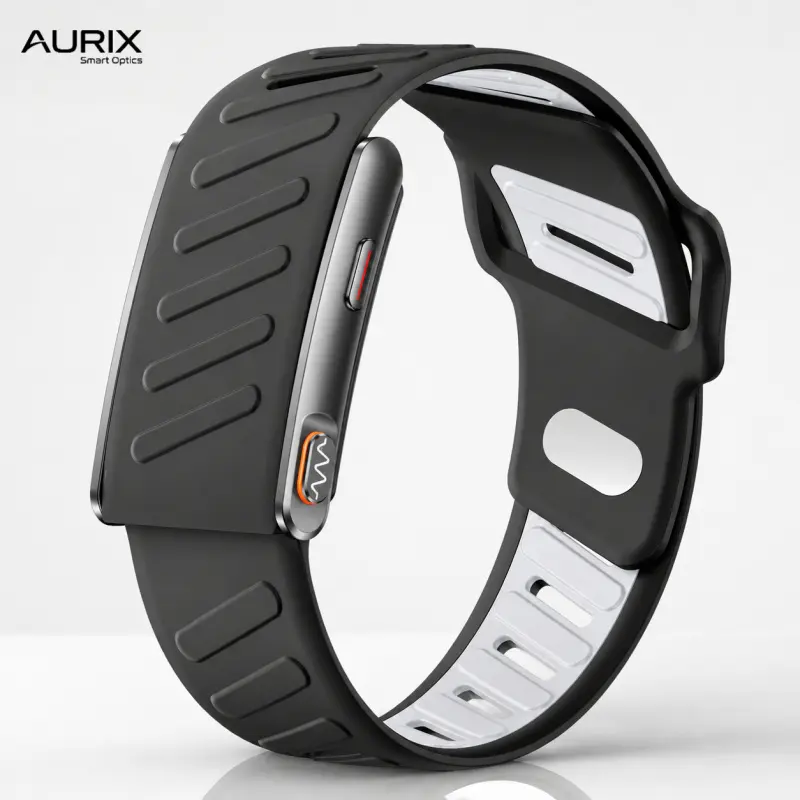 Unisex Screenless Smart Health Bracelet, ECG Heart Rate Monitor SpO2 HRV Sleep Activity Tracker, Bluetooth App Sync Waterproof Health Band, Birthday Holiday Gift