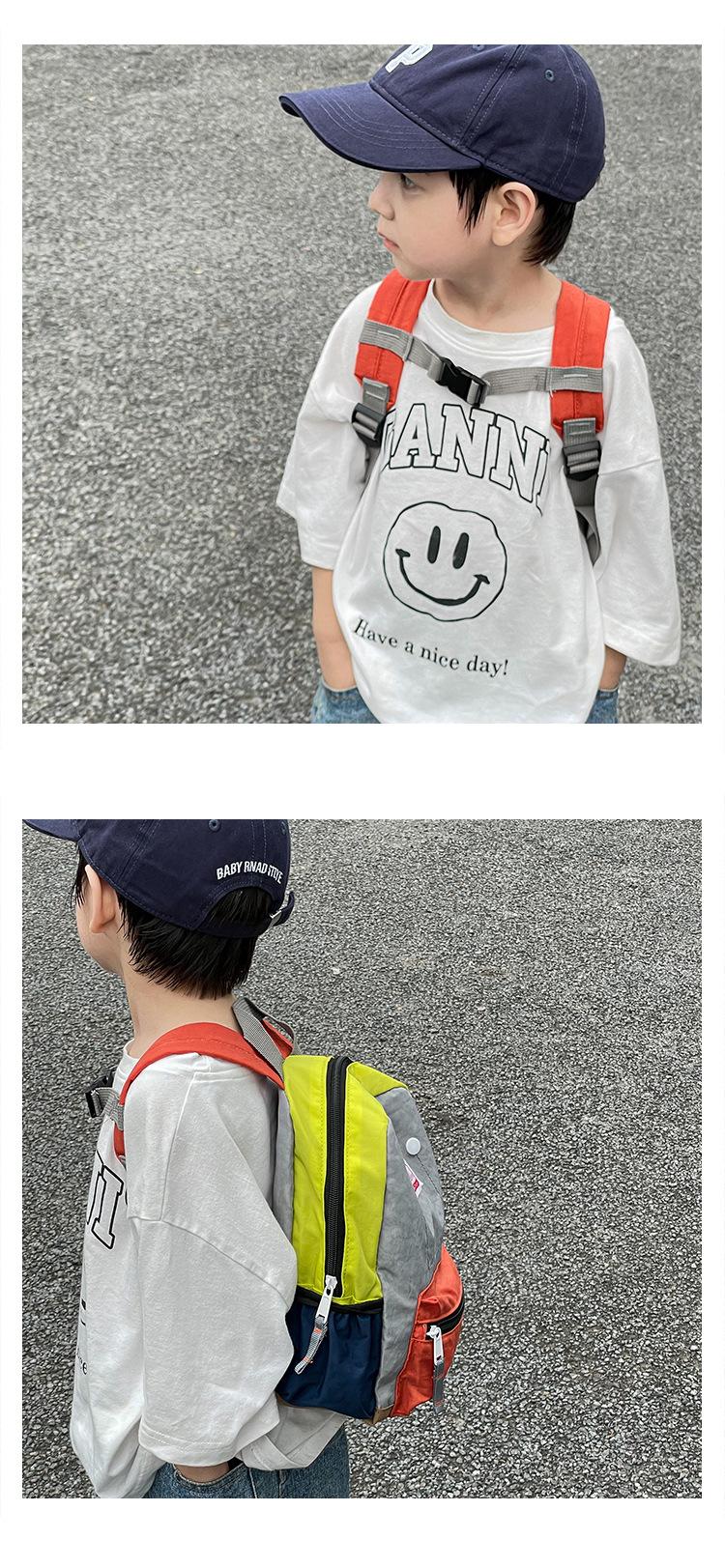 2026 New Model Children's Backpack: Simple and Lightweight Canvas Backpack for Boys and Girls, Suitable for School Season, with Spine Protection