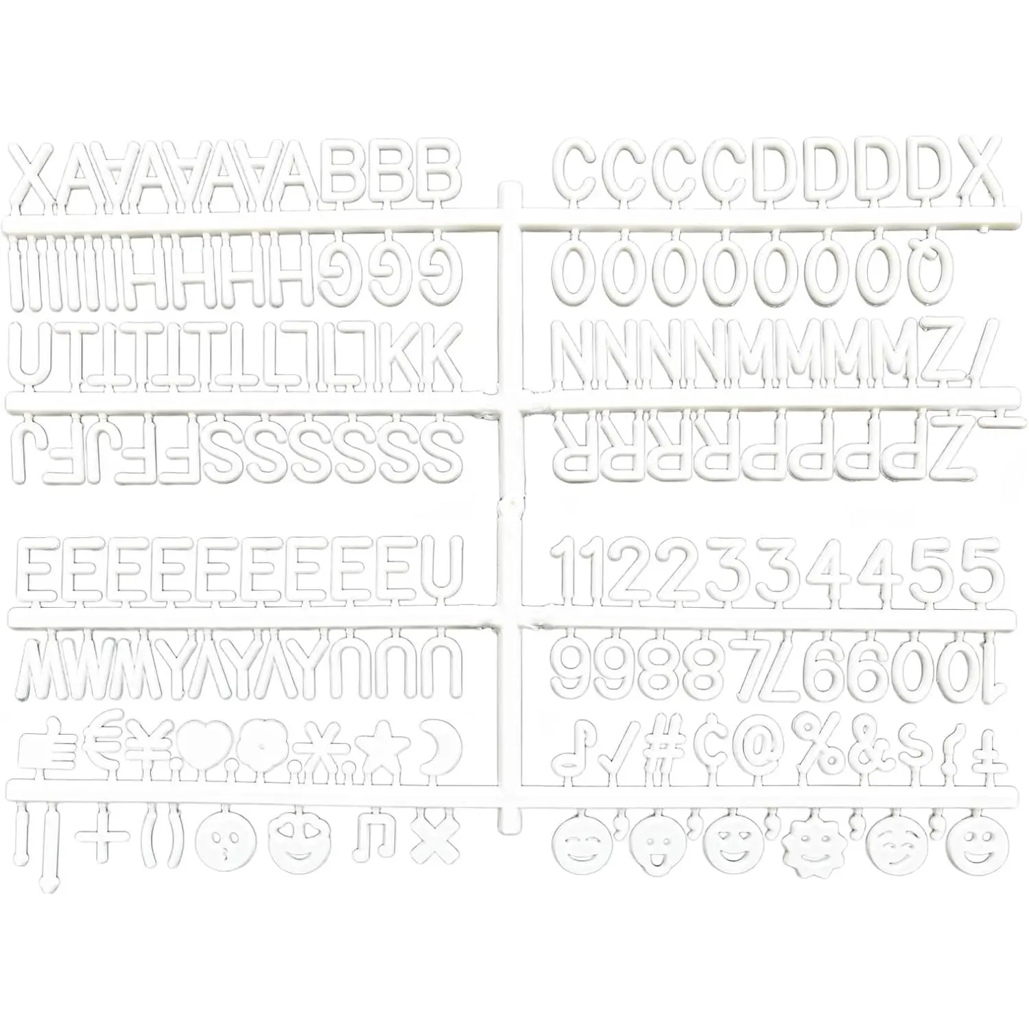 Letter Board Letters Only for Flet Letter Boards, Plastic Letter Board Sign Message Board Letters,  Board with Letters, Numbers & Symbols Felt Letters for Changeable Changeable Letter Boards (170)