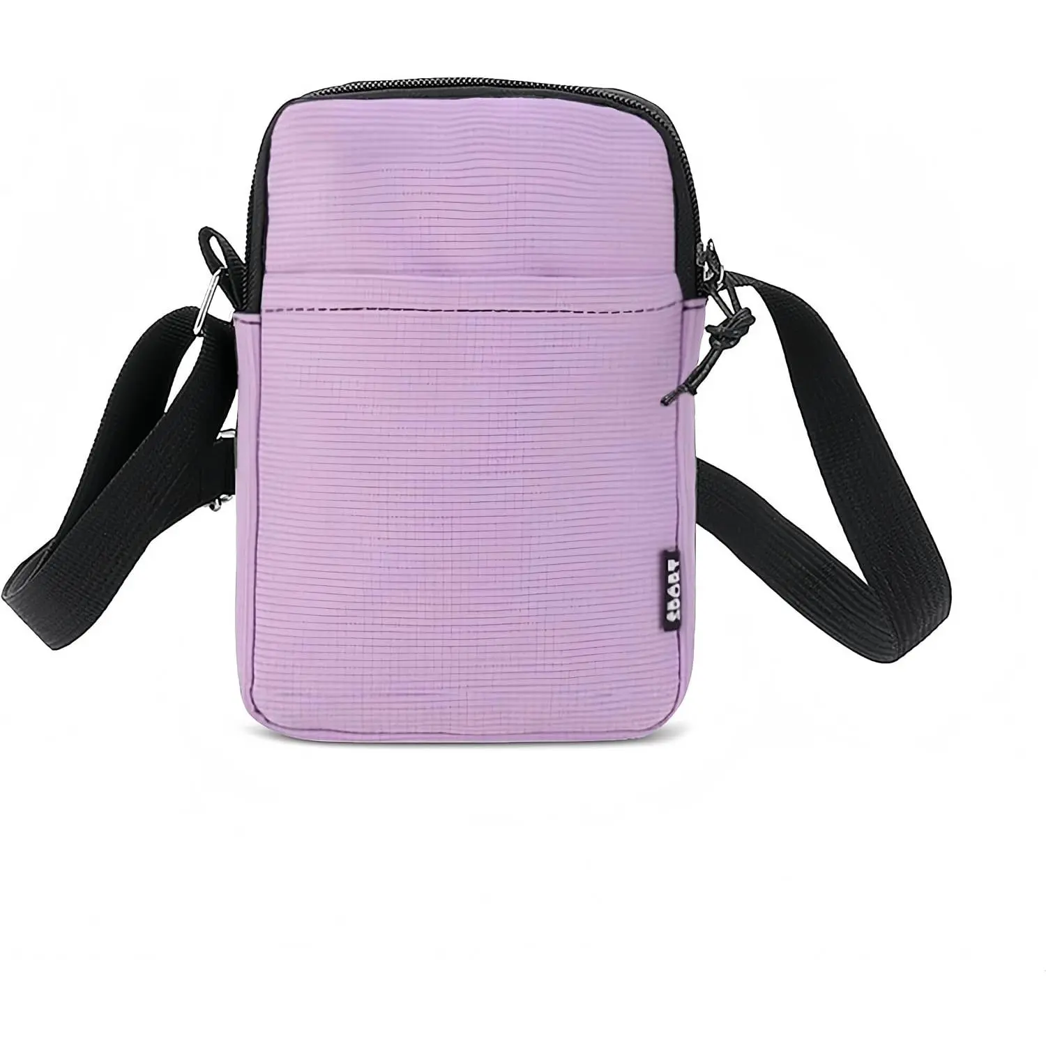 Small Crossbody Phone Bag for Women Men, Canvas Mini Sling Bag Travel  Chest Bag with Zipper and Strap