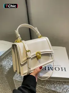 Women's Elegant Bowknot Decorated Stylish Crossbody Bag, Bowknot Satchel Purses, Fashionable PU Leather Shoulder Bag for Daily Used, Casual Trendy Versatile High-quality Daily Commuting Bag