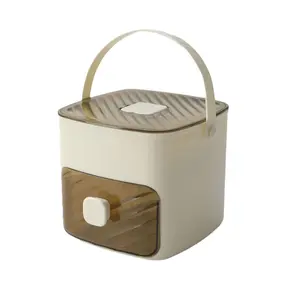 Press-type Ice Bucket Set, 1 Set 48-grid Ice Cube Tray with Lid & Storage Box & Ice Tongs, Ice Molds, Bar Utensils, Home Bar Accessories for Whiskey, Cocktail, Coffee & DIY