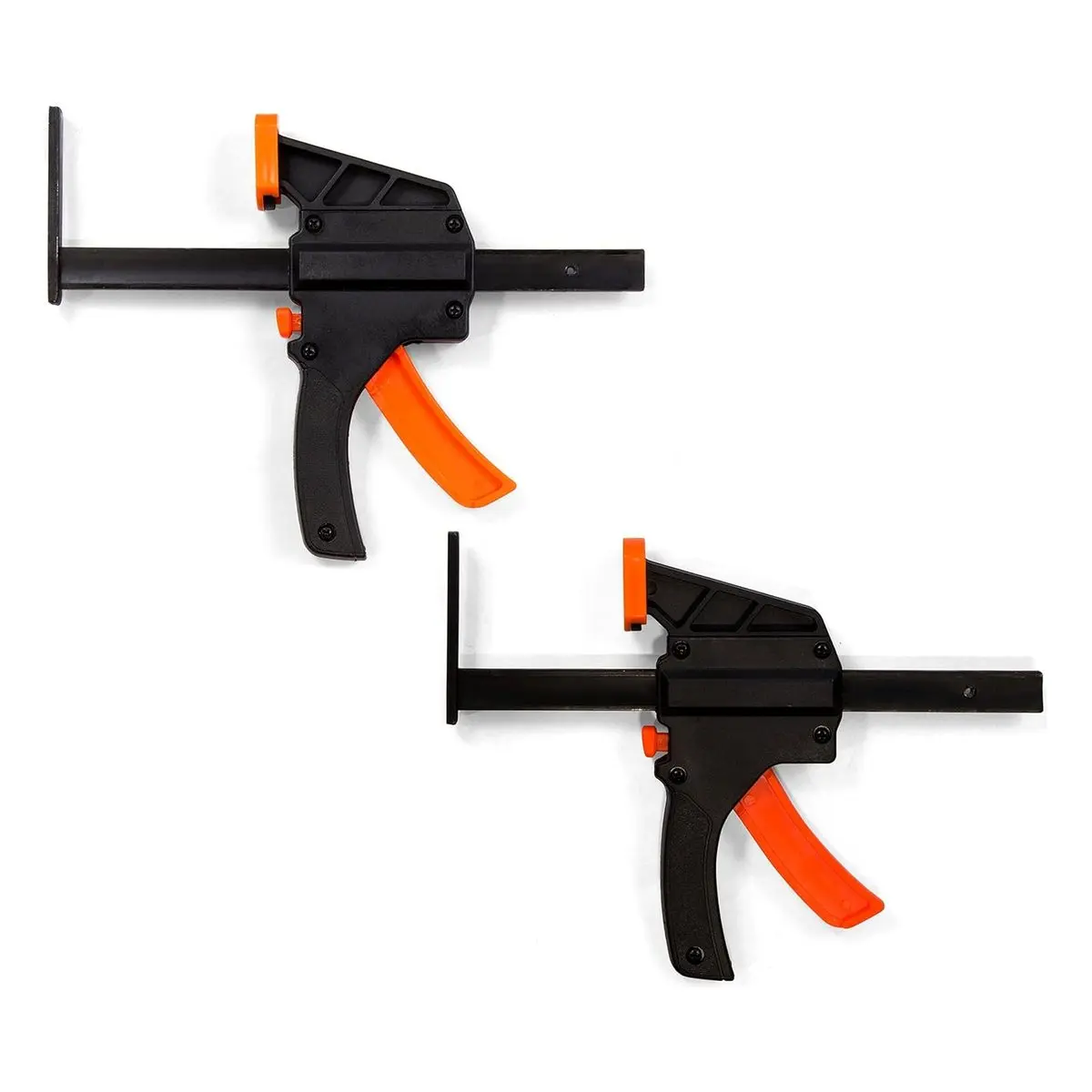 6-Inch Quick Release Track Saw Clamps, 2 Packs, Trigger Squeeze Design, for Woodworking Guide Rail Clamping, Secure Hold for Precision Cuts, Two Packs
