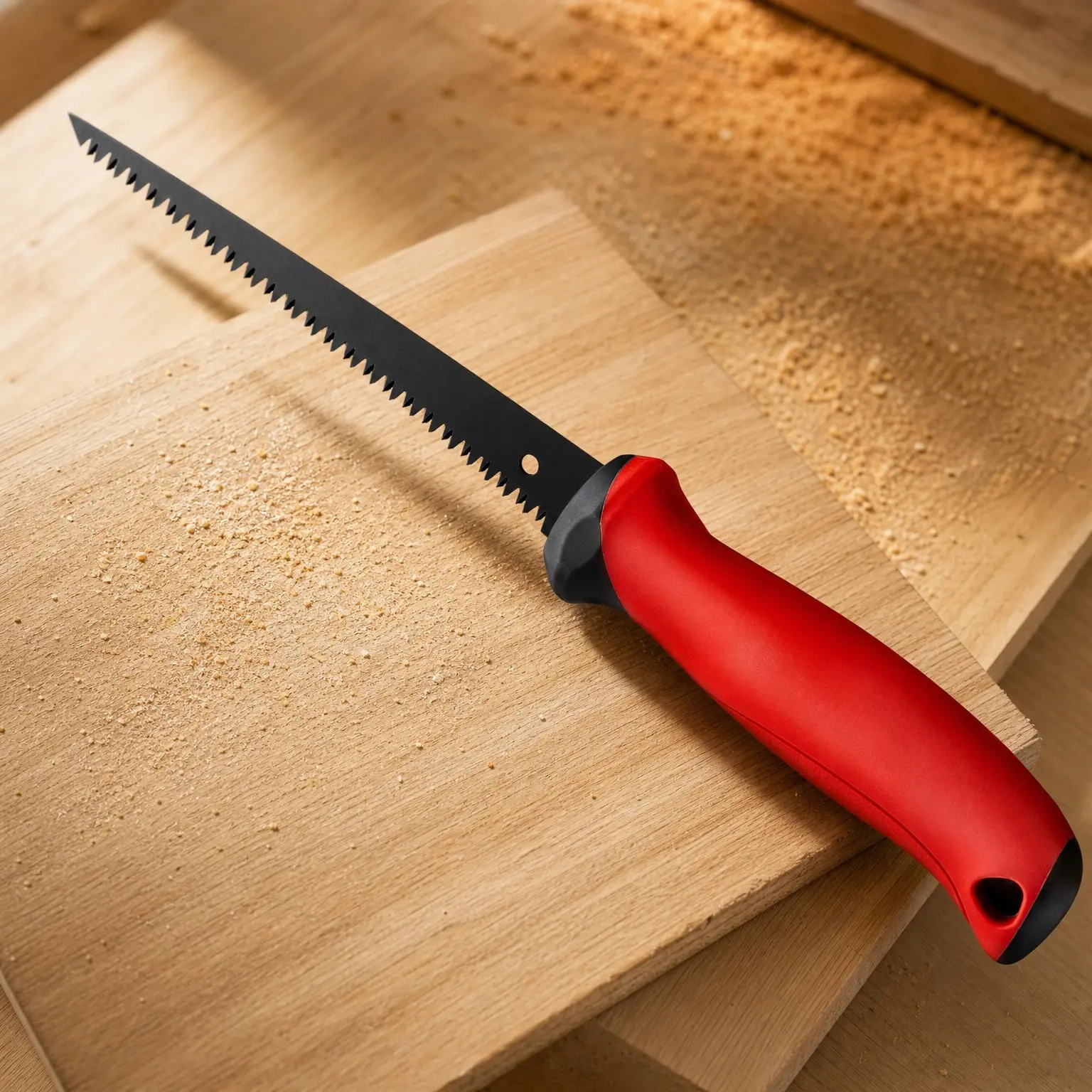 6-Inch Drywall Jab Saw for Wallboard, Plywood, PVC | Bi-Metal Blade, 8 TPI Triple-Ground Teeth, Soft Grip Handle, Faster Cutting, Sharp & Clean Cuts, Hand Saw, Keyhole Saw