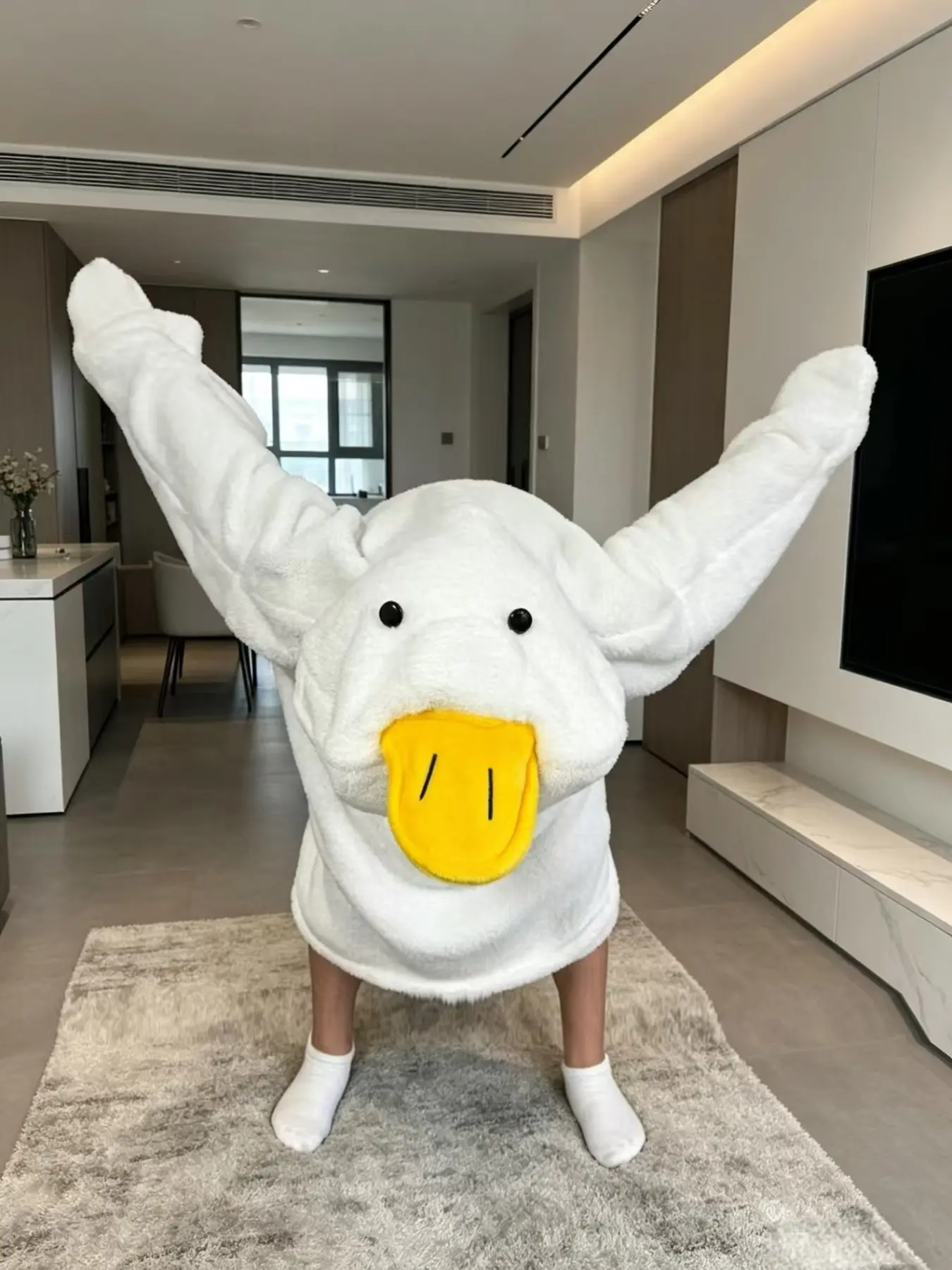 Cute and Funny Oversized Pajama Robe, Novelty Sleepwear for Lazy People, Fun Costume Dress, Comfortable Home Wear, Loungewear, Unique Gift Idea