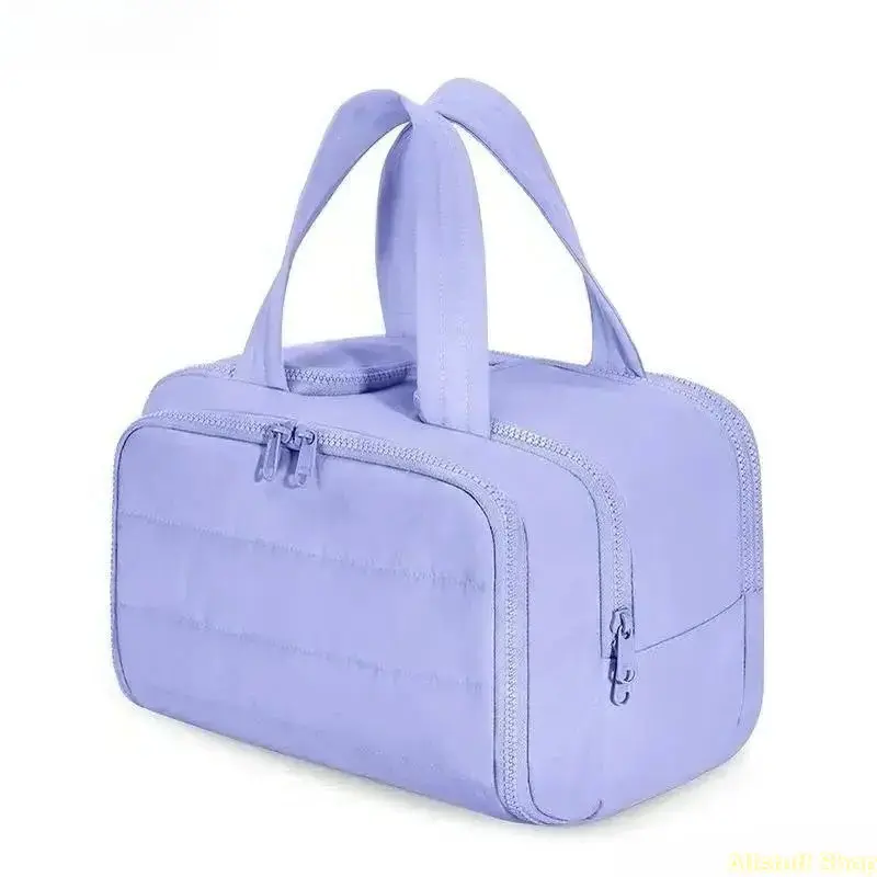 Large-capacity waterproof cosmetic bag—a portable travel organizer, multifunctional handheld makeup bag, and versatile toiletry bag; suitable for storing cosmetics, baby essentials, and gear for short weekend trips. tiktokshopbacktoschool