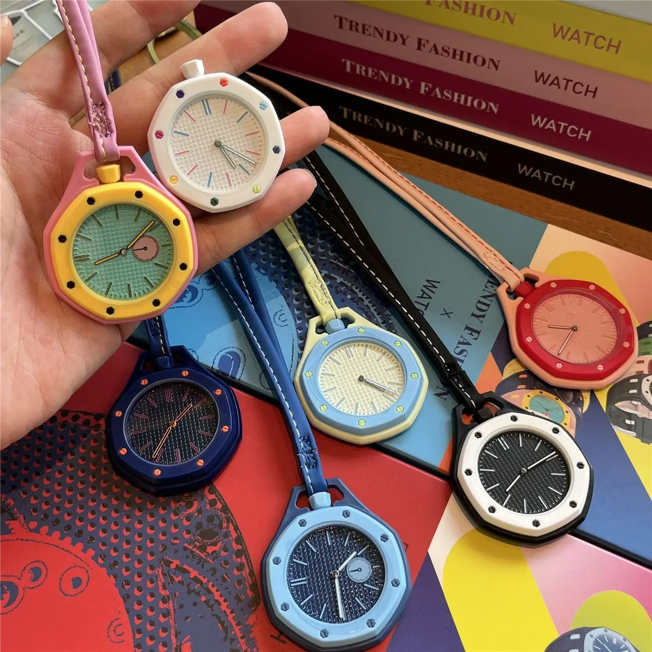 Soft Matte Silicone Octagon Quartz Watch Vibrant Pastel Color Pop Casual Daily Wrist Accessory for Teens